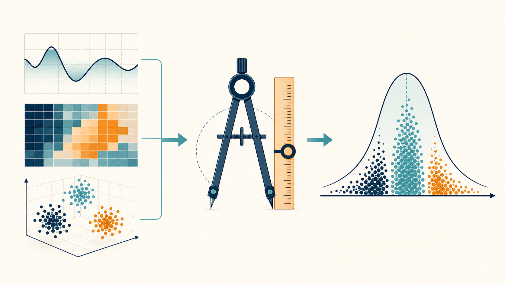 Problem type, distortion, and data distribution